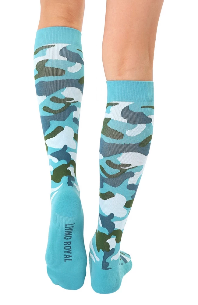 Unisex 15-20 Mmhg Lightweight Camo Print Compression Socks 3 Unisex 15-20 Mmhg Lightweight Camo Print Compression Socks - Image 2