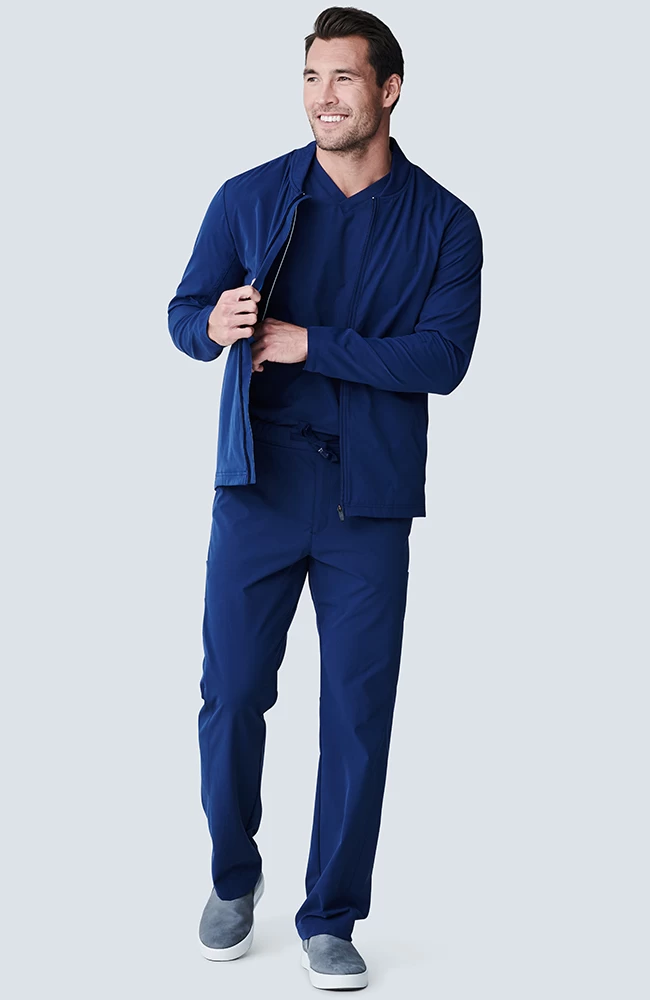 Men's Kinetic Bomber Solid Scrub Jacket 4 Men's Kinetic Bomber Solid Scrub Jacket - Image 2