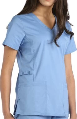 Clearance Women's Signature V-Neck Solid Scrub Top -Medical Nurse Clothing Shop 2 mv 2101 clearance 650