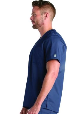 Clearance Men's V-Neck Mesh Panel COOLMAX Solid Scrub Top 6 Clearance Men's V-Neck Mesh Panel COOLMAX Solid Scrub Top -Medical Nurse Clothing Shop 2 mv 5208 clearance 650