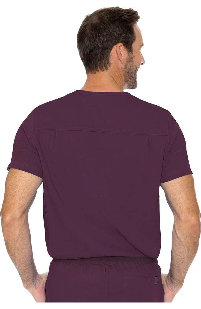 Men's Cadence Solid Scrub Top 4 Men's Cadence Solid Scrub Top - Image 2