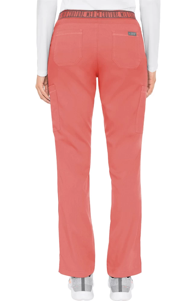 Women's Ally Logo Elastic Waistband Cargo Scrub Pant 4 Women's Ally Logo Elastic Waistband Cargo Scrub Pant - Image 2