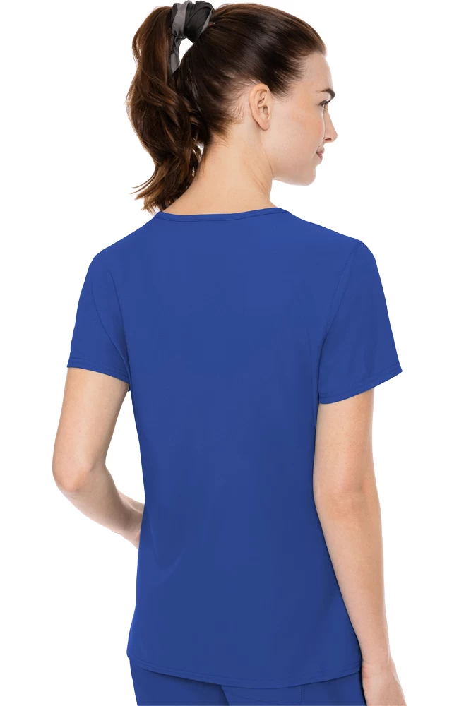 Women's V-Neck Solid Scrub Top & Cargo Jogger Scrub Pant Set 4 Women's V-Neck Solid Scrub Top & Cargo Jogger Scrub Pant Set - Image 2