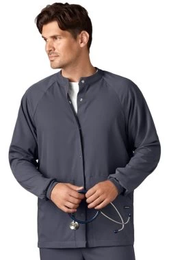 Clearance Unisex Snap Front Warm Up Solid Scrub Jacket 6 Clearance Unisex Snap Front Warm Up Solid Scrub Jacket -Medical Nurse Clothing Shop 2 wh 2373 clearance 650