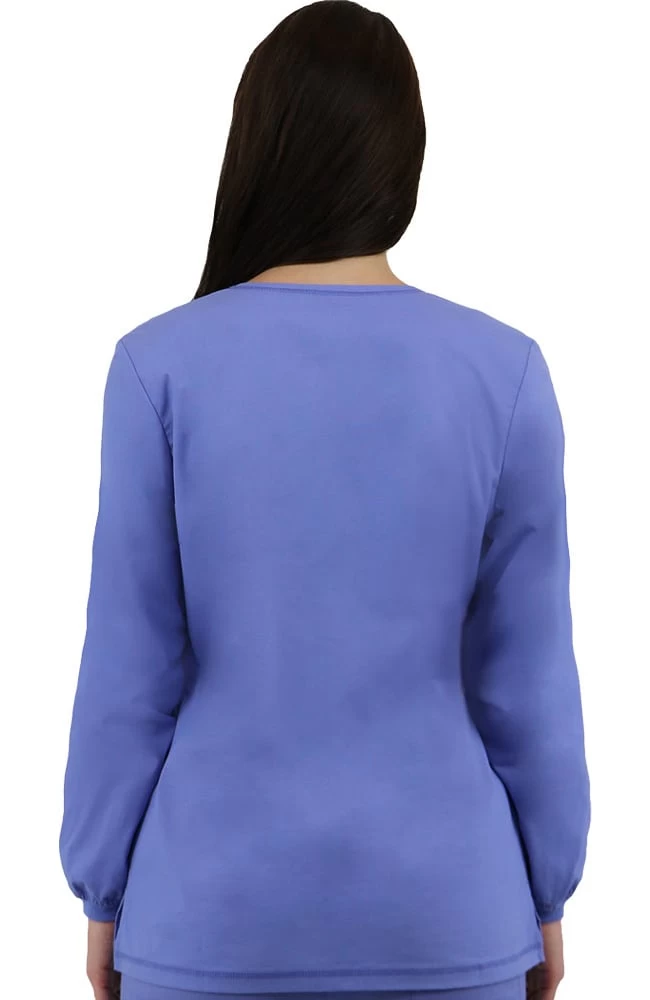 Clearance Women's Snap Front Solid Scrub Jacket 5 Clearance Women's Snap Front Solid Scrub Jacket - Image 3