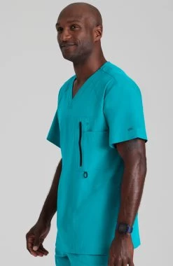Men's Amplify Solid Scrub Top -Medical Nurse Clothing Shop 3 bc 0115 650