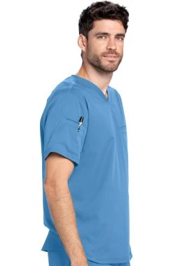 Men's Welt Pocket Solid Scrub Top -Medical Nurse Clothing Shop 3 bc grs009 650