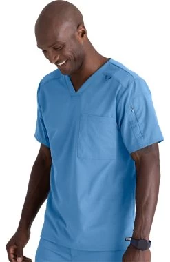 Men's Murphy V-Neck Solid Scrub Top 8 Men's Murphy V-Neck Solid Scrub Top -Medical Nurse Clothing Shop 3 bc grst079 650