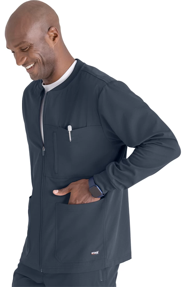 Men's React Warm-Up Scrub Jacket 5 Men's React Warm-Up Scrub Jacket - Image 3