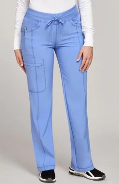 Cherokee Women's Mock Wrap Scrub Top & Straight Leg Scrub Pant Set -Medical Nurse Clothing Shop 3 ck 15seta 650