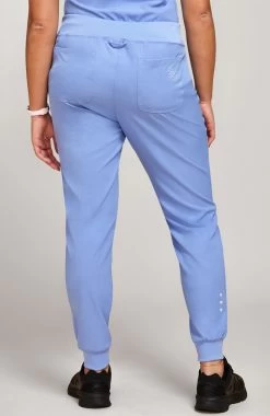 Women's Pitter-Pat Scrub Top & Tapered Jogger Scrub Pant Set -Medical Nurse Clothing Shop 3 ck 43set 650