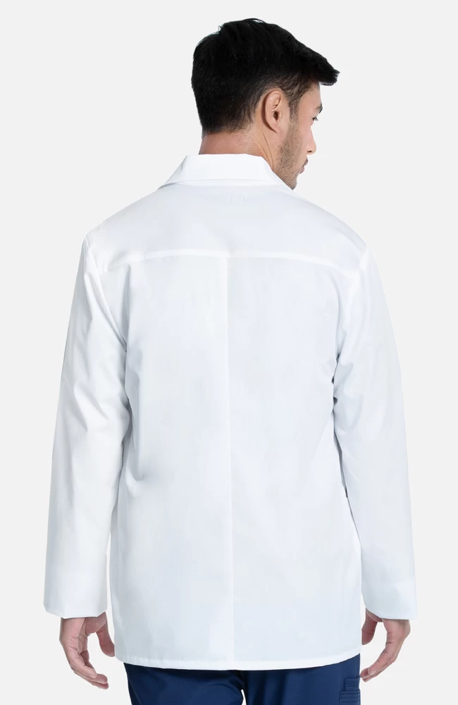 Cherokee Men's Notched Consultation Lab Coat 5 Cherokee Men's Notched Consultation Lab Coat - Image 3