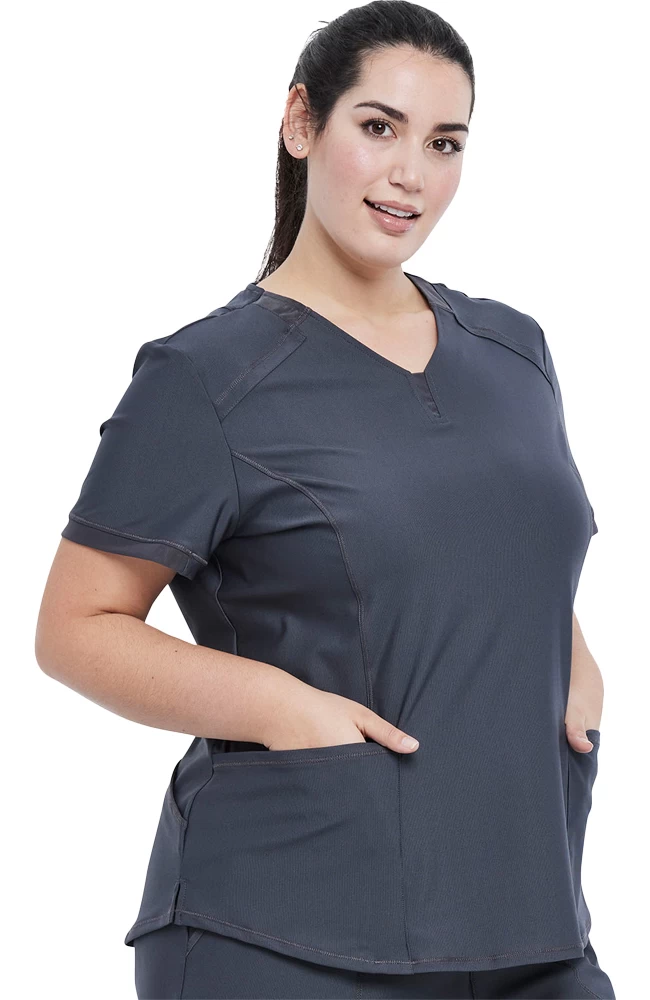 Cherokee Clearance Women's V-Neck Solid Scrub Top 5 Cherokee Clearance Women's V-Neck Solid Scrub Top - Image 3