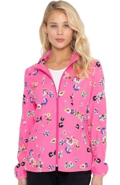 Clearance Women's Warm Up Flowering Fields Print Scrub Jacket 8 Clearance Women's Warm Up Flowering Fields Print Scrub Jacket -Medical Nurse Clothing Shop 3 ck hs301 printclearance 650 1