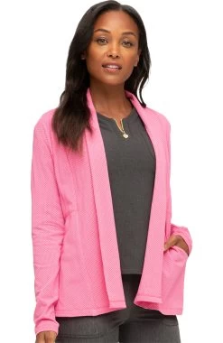 Clearance Women's Polka Dot Peplum Cardigan -Medical Nurse Clothing Shop 3 ck hs380 printclearance 650