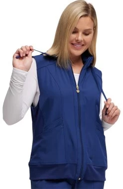 Women's In-Vested Love Solid Scrub Vest -Medical Nurse Clothing Shop 3 ck hs500 650