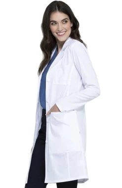 Women's 36" Notch Lapel Lab Coat -Medical Nurse Clothing Shop 3 ck ww420ab 650