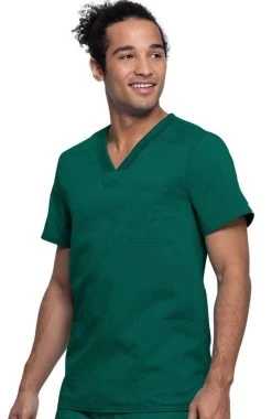 Men's 3 Pocket V-Neck Solid Scrub Top -Medical Nurse Clothing Shop 3 ck ww760ab 650