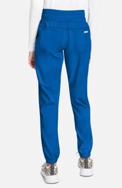 Women's V-Neck Solid Scrub Top & Tapered Jogger Scrub Pant Set -Medical Nurse Clothing Shop 3 ck wwset04 650