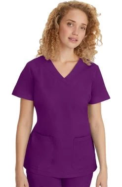 Women's Jill Solid Scrub Top -Medical Nurse Clothing Shop 3 hh 2320 650