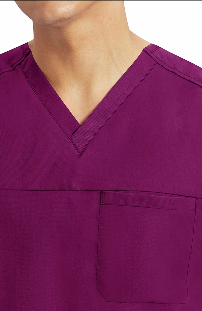 Men's Justin Solid Scrub Top 5 Men's Justin Solid Scrub Top - Image 3
