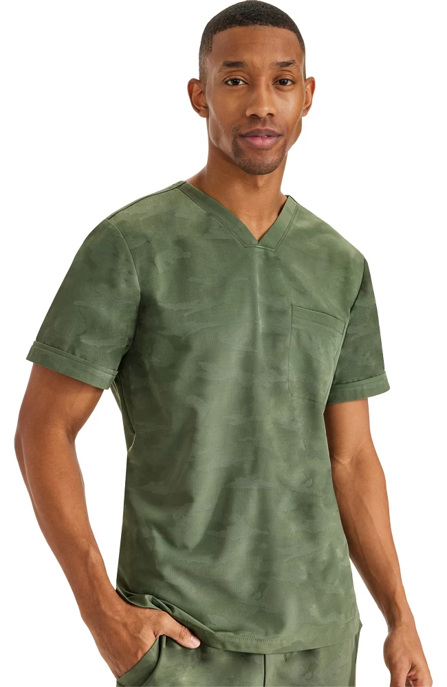 Men's Jack V-Neck Camo Scrub Top 5 Men's Jack V-Neck Camo Scrub Top - Image 3
