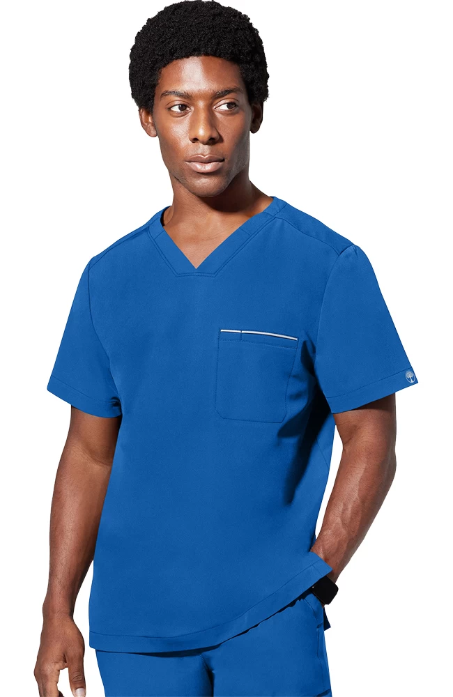 Men's Spencer V-Neck Scrub Top 5 Men's Spencer V-Neck Scrub Top - Image 3