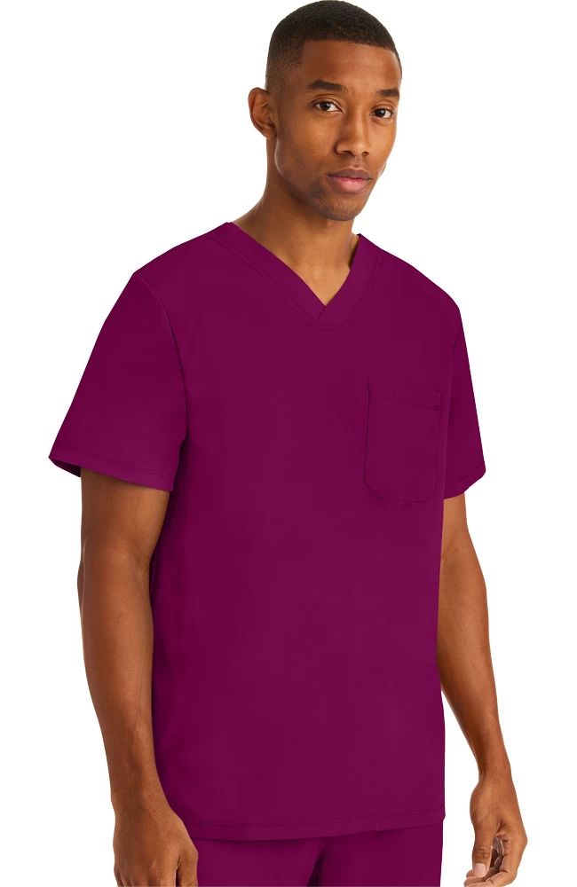 Men's Mason Solid Scrub Top 5 Men's Mason Solid Scrub Top - Image 3