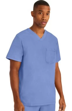 Clearance Men's Mason Solid Scrub Top -Medical Nurse Clothing Shop 3 hh 2591 clearance 650
