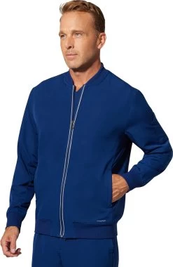 Men's Samuel Zip Up Bomber Jacket -Medical Nurse Clothing Shop 3 hh 5350 650