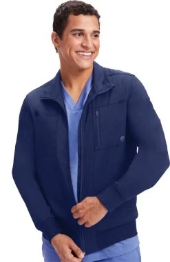 Men's Jonathan Bomber Solid Scrub Jacket 8 Men's Jonathan Bomber Solid Scrub Jacket -Medical Nurse Clothing Shop 3 hh 5530 650