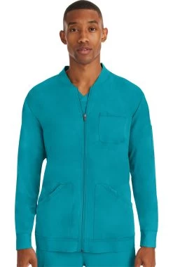 Men's Michael Zip Front Solid Scrub Jacket -Medical Nurse Clothing Shop 3 hh 5590 650