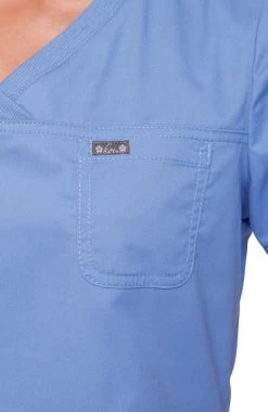 Women's Nicole Crossover V-Neck Solid Scrub Top -Medical Nurse Clothing Shop 3 ko 247 650