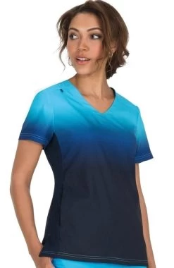 Clearance Women's Reform V-Neck Ombre Scrub Top -Medical Nurse Clothing Shop 3 ko 370pr clearance 650