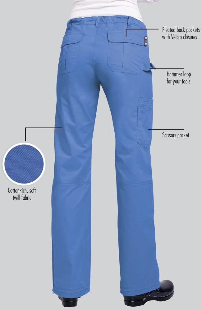 Clearance Women's Lindsey Drawstring Elastic Waist Scrub Pant 5 Clearance Women's Lindsey Drawstring Elastic Waist Scrub Pant - Image 3