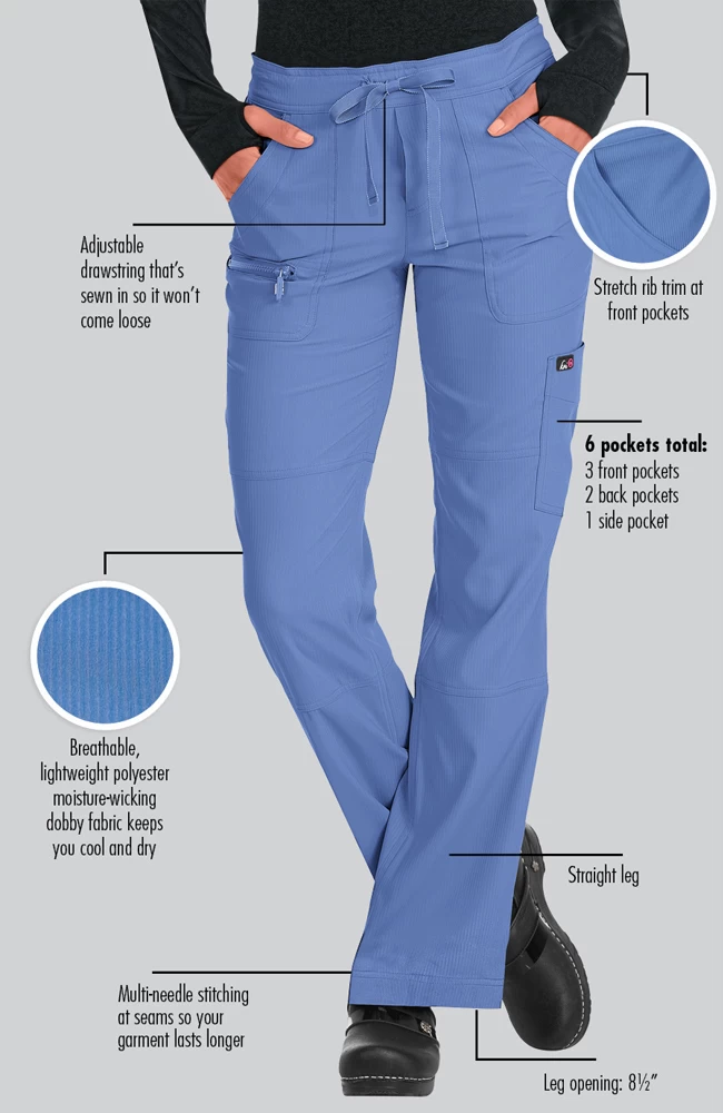 Women's Drawstring Peace Scrub Pant 5 Women's Drawstring Peace Scrub Pant - Image 3