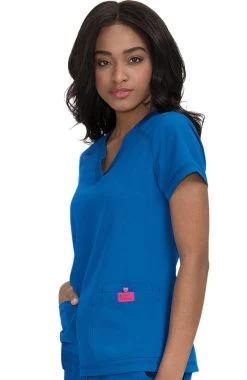 Clearance Women's Freesia Solid Scrub Top -Medical Nurse Clothing Shop 3 ko b101 clearance 650