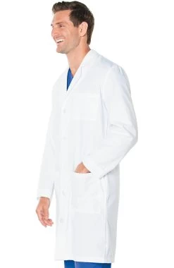 Men's 3-Pocket Full Length Poplin 41½" Lab Coat 8 Men's 3-Pocket Full Length Poplin 41½" Lab Coat -Medical Nurse Clothing Shop 3 ln 3145 650