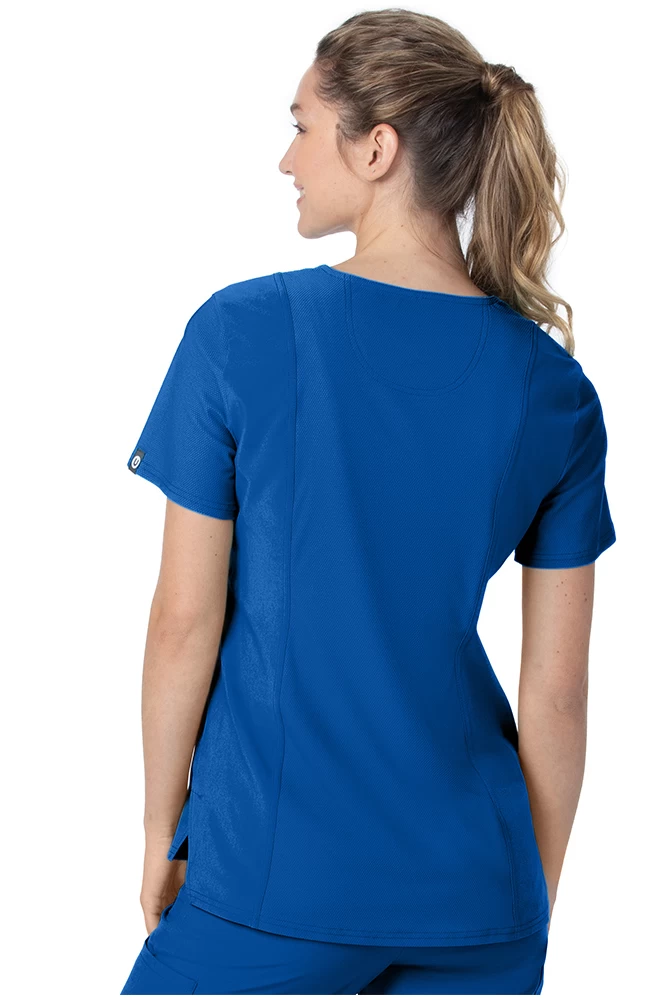 Women's Tailored V-Neck Solid Scrub Top 5 Women's Tailored V-Neck Solid Scrub Top - Image 3