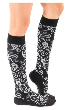 Unisex 15-20 MmHg Lightweight Bandana Print Compression Socks -Medical Nurse Clothing Shop 3 lr 21cn 650