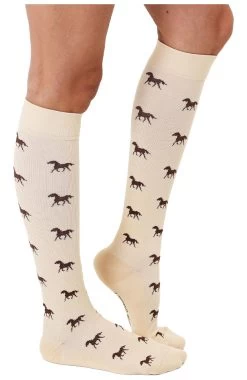 Women's 15-20 MmHg Lightweight Horse Print Compression Socks 7 Women's 15-20 MmHg Lightweight Horse Print Compression Socks -Medical Nurse Clothing Shop 3 lr 33cn 650