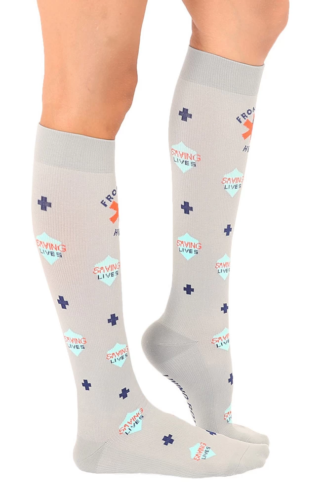 Unisex 15-20 Mmhg Lightweight Frontline Hero Print Compression Socks 5 Unisex 15-20 Mmhg Lightweight Frontline Hero Print Compression Socks - Image 3