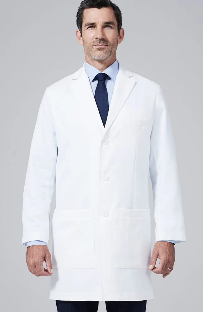 Men's M3 Laennec Classic Fit 40" Lab Coat 5 Men's M3 Laennec Classic Fit 40" Lab Coat - Image 3