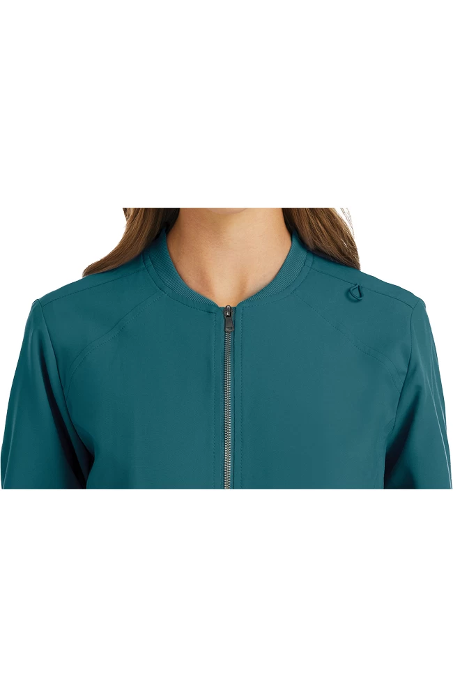 Clearance Women's Warm Up Zip Scrub Jacket 5 Clearance Women's Warm Up Zip Scrub Jacket - Image 3