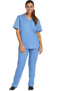 Clearance Unisex Solid Scrub Top & Tapered Scrub Pant Set 9 Clearance Unisex Solid Scrub Top & Tapered Scrub Pant Set -Medical Nurse Clothing Shop 3 mv 9500 clearance 650