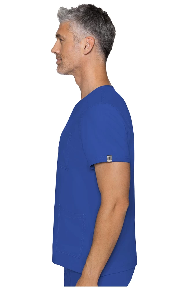 Men's 3-Pocket Scrub Top 5 Men's 3-Pocket Scrub Top - Image 3