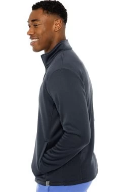 Men's Med Tech Zip Up Solid Scrub Jacket -Medical Nurse Clothing Shop 3 pe 8688 650