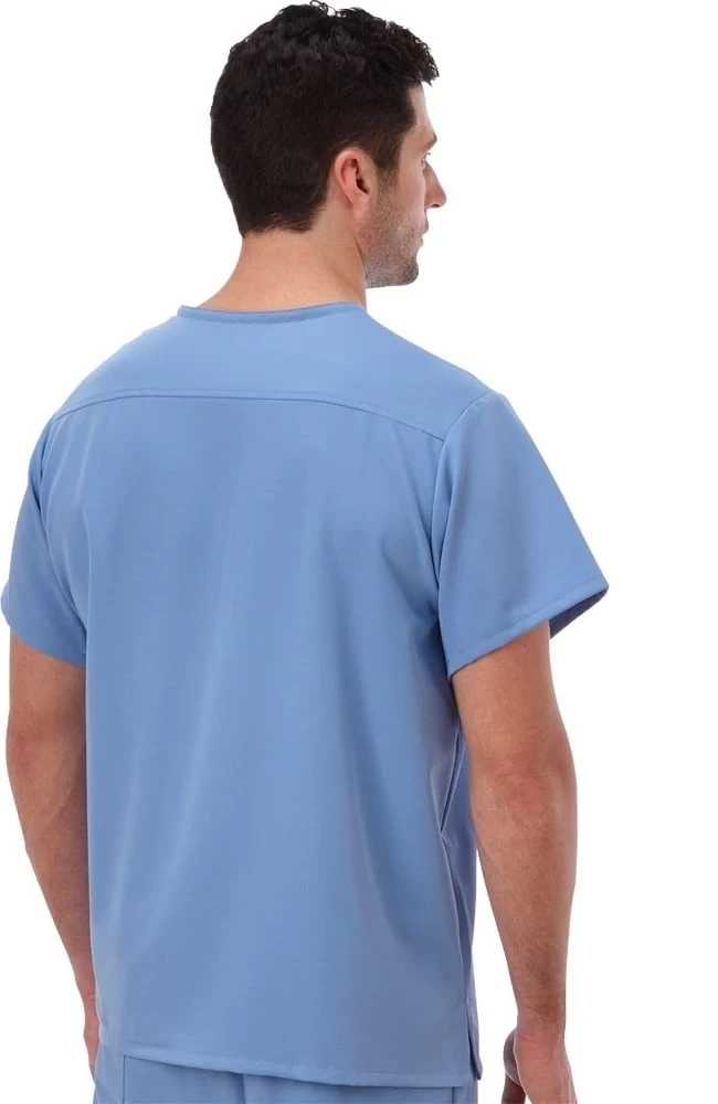 Clearance Unisex 1 Pocket Tri Blend Solid Scrub Top 5 Clearance Unisex 1 Pocket Tri Blend Solid Scrub Top - Image 3