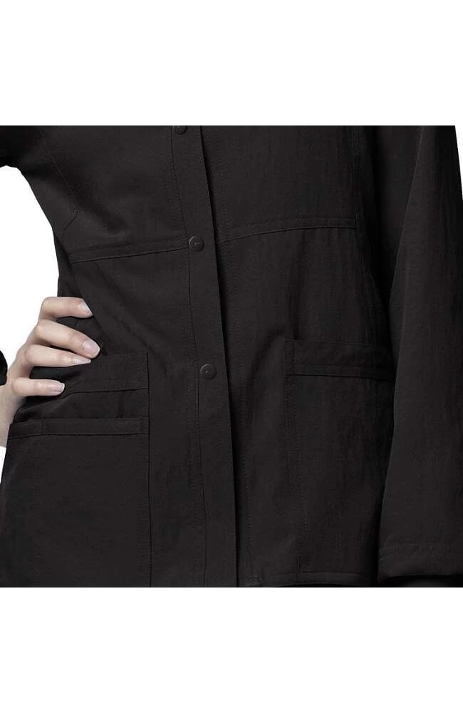Clearance Women's Button Front Solid Scrub Jacket 5 Clearance Women's Button Front Solid Scrub Jacket - Image 3