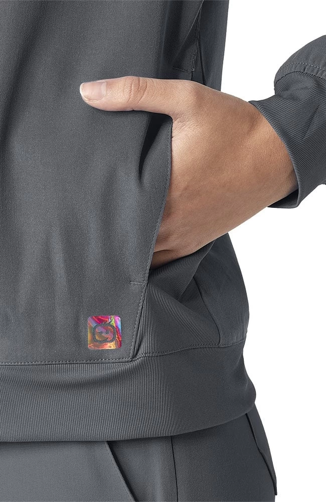 Clearance Women's Bomber Solid Scrub Jacket 5 Clearance Women's Bomber Solid Scrub Jacket - Image 3